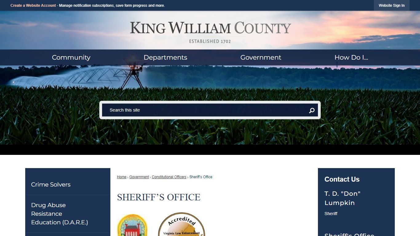 Sheriff’s Office | King William County, VA